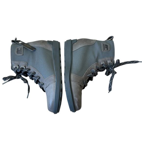 Sorel Evie II Lace Wedge Booties Quarry/Grill 8.5 - Picture 9 of 9